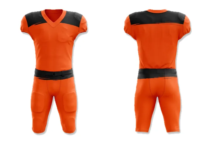 Brush stroke Shoulder yoke American Football teamwear design