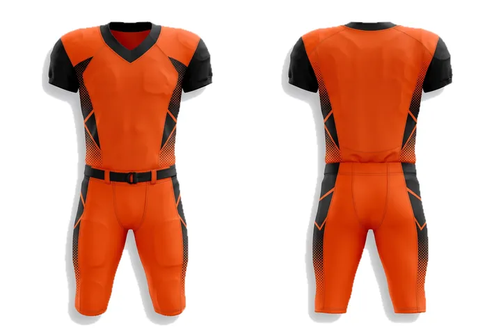Halftone dots Geometric side panel American Football teamwear design