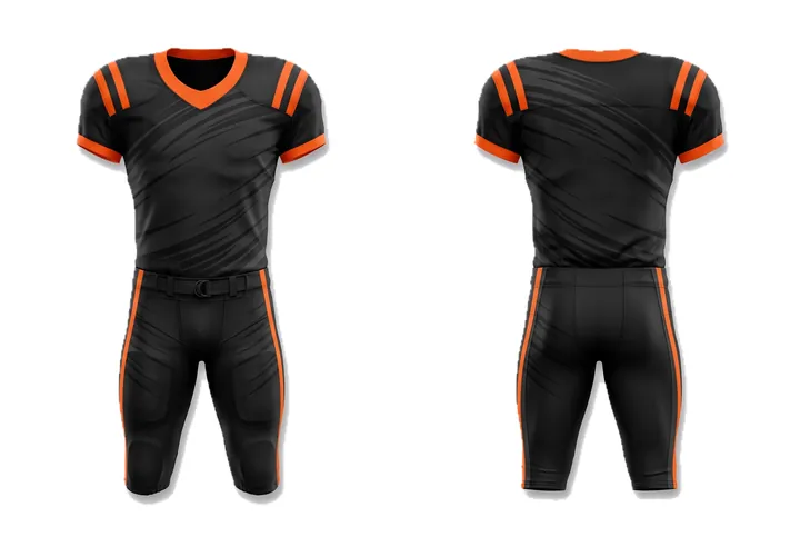 Speed lines Retro shoulder stripe American Football teamwear design