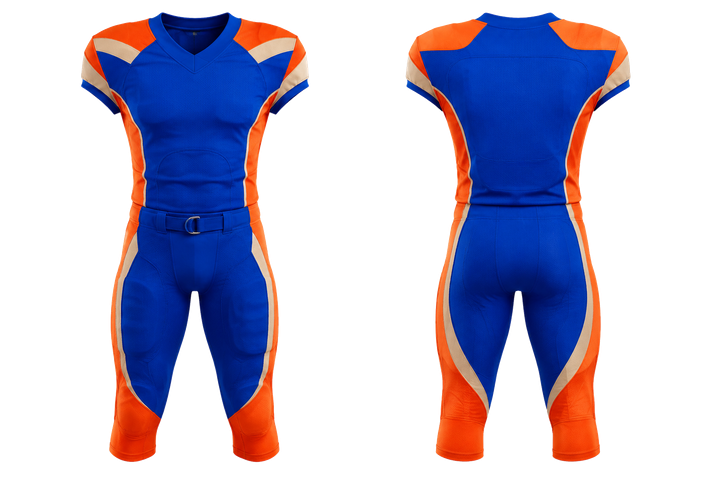 Cobalt Bold Sleeve To Side Bridge American Football Padded Game Uniform American Football teamwear design