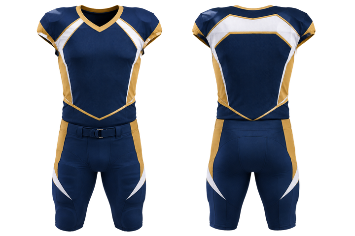 Marine Blue Diagonal Court Line Architecture American Football Practice Uniform American Football teamwear design