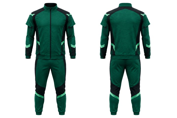 Emerald Low Contrast Ripple Map American Football Sideline Warm Up Set American Football teamwear design