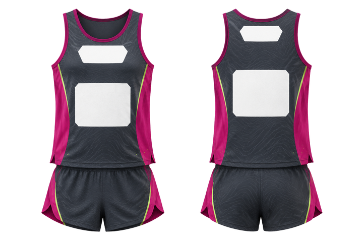 Slate Low Contrast Ripple Map Athletics Race Kit Athletics teamwear design