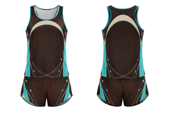 Dark Chocolate Minimal Arch And Orbit Geometry Athletics Race Kit Athletics teamwear design