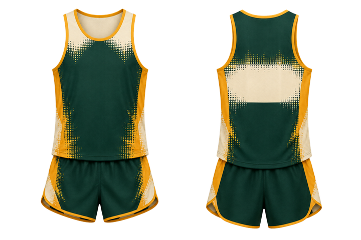 Bottle Green Pixel To Panel Fade Built From Flat Bands Athletics Race Kit Athletics teamwear design
