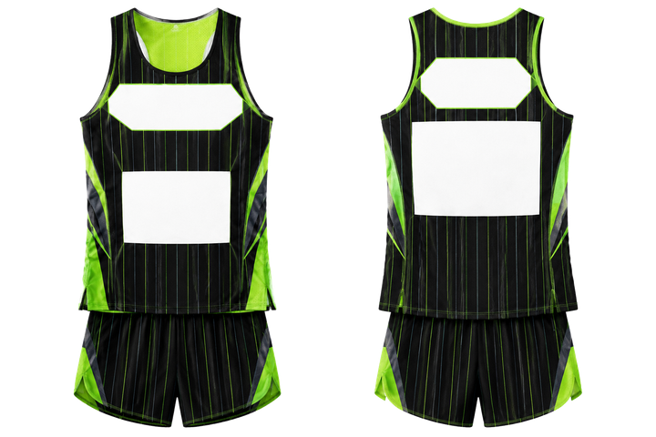 Black Wide Modern Pinstripe Field Athletics Race Kit Athletics teamwear design