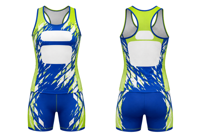 Royal Blue Fractured Diamond Field Athletics Relay Or Field Event Kit Athletics teamwear design
