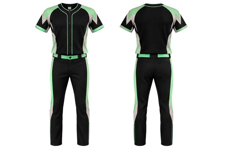 Obsidian Black Angular Shoulder Burst Baseball Diamond Training Set Baseball teamwear design