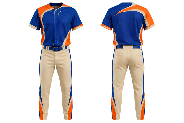 Cobalt Asymmetric Speed Panel Sweep Baseball Game Uniform Baseball teamwear design