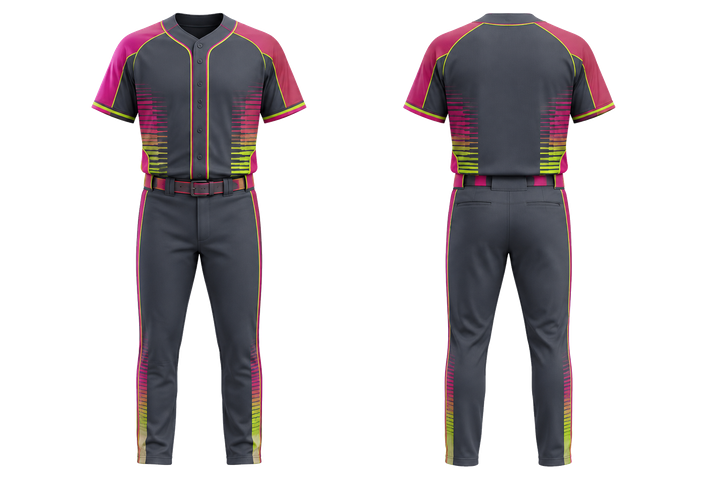 Slate Compressed Gradient Illusion Made Only From Flat Bands Baseball Game Uniform Baseball teamwear design