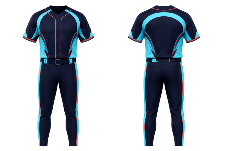 Midnight Navy Nested Contour Arcs Baseball Game Uniform Baseball teamwear design