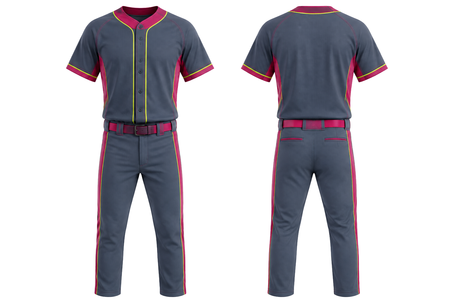 Slate Broken Heritage Hoops Baseball Youth Or Fitted Diamond Uniform combined front and back custom uniform design