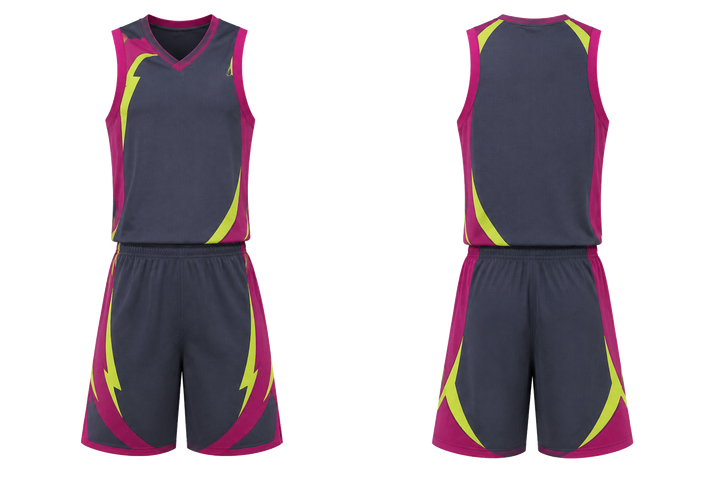 Slate Asymmetric Speed Panel Sweep Basketball Practice Set Basketball teamwear design