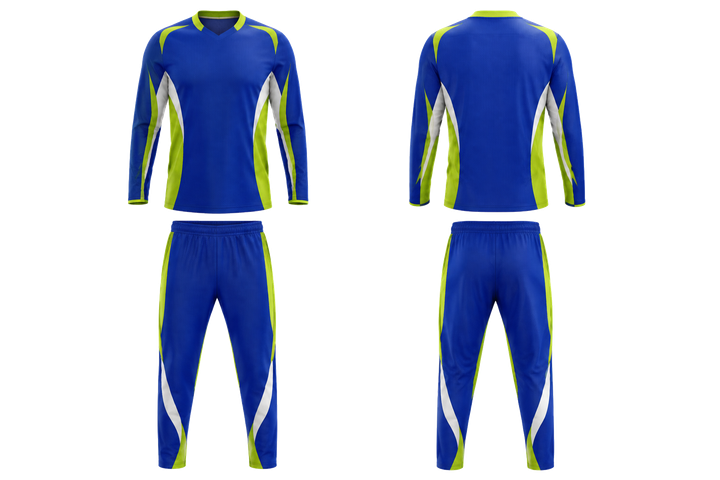 Royal Blue Curved Body Mapped Side Flow Basketball Shooting Warm Up Set Basketball teamwear design