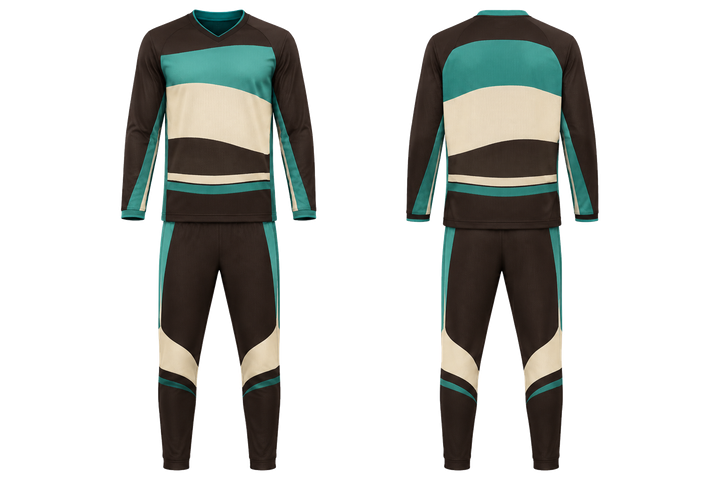Dark Chocolate Layered Horizon Bands Basketball Shooting Warm Up Set Basketball teamwear design