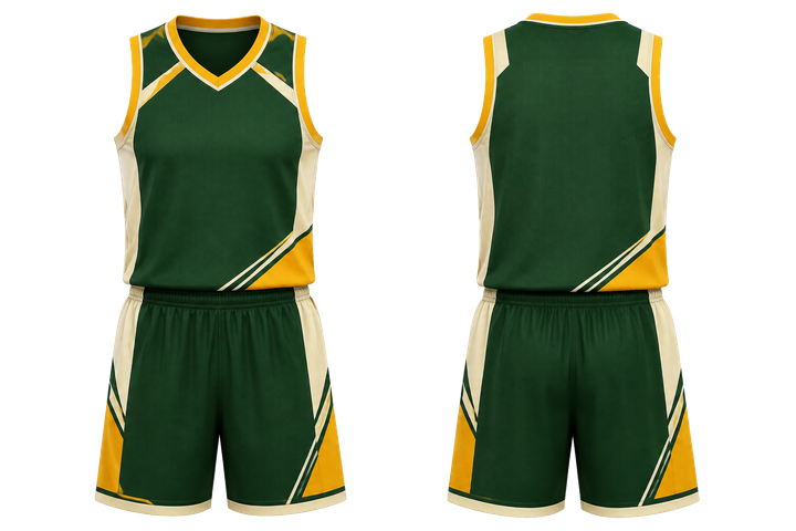 Bottle Green Diagonal Court Line Architecture Basketball Women's Or Youth Court Uniform Basketball teamwear design