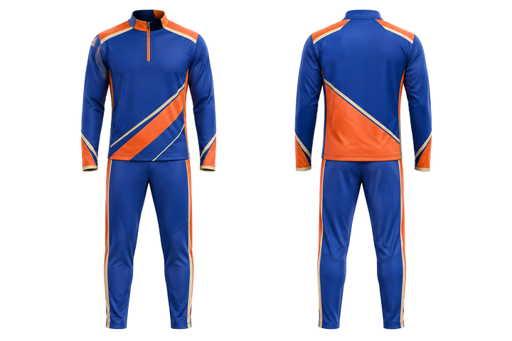 Cobalt Diagonal Court Line Architecture Cricket Cricket Travel Set Cricket teamwear design