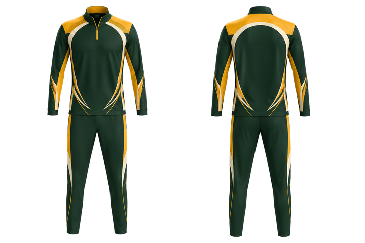 Bottle Green Minimal Arch And Orbit Geometry Cricket Cricket Travel Set Cricket teamwear design