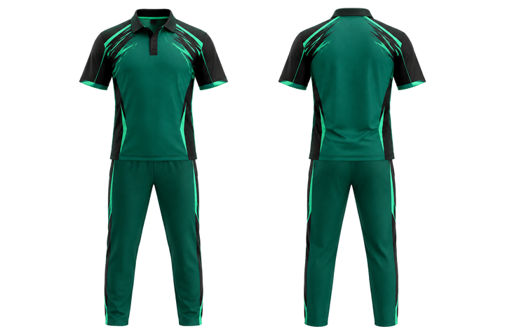 Emerald Angular Shoulder Burst Cricket T20 Or ODI Kit Cricket teamwear design