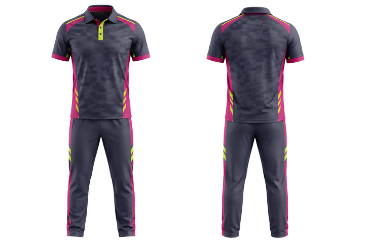 Slate Stepped Chequer Field With Original Spacing Cricket T20 Or ODI Kit Cricket teamwear design