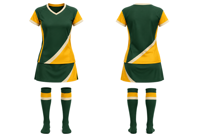 Bottle Green Split Sash Geometry Field Hockey Field Match Uniform Field Hockey teamwear design