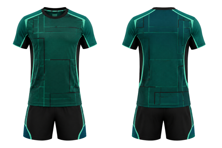 Emerald Oversized Tonal Grid Field Hockey Field Training Set Field Hockey teamwear design