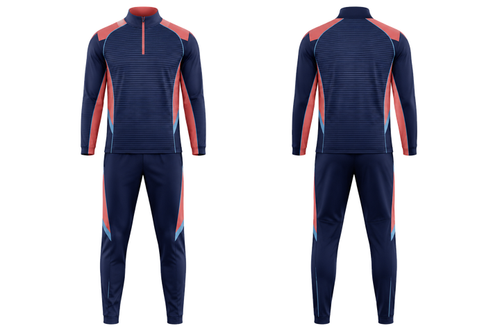 Indigo Retro Micro Stripe With Modern Panel Breaks Field Hockey Field Warm Up Set Field Hockey teamwear design