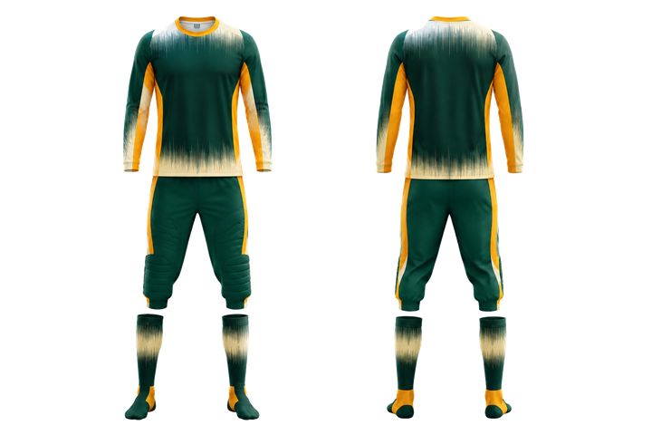 Bottle Green Tonal Soundwave Rhythm Field Hockey Goalkeeper Or Alternate Field Kit Field Hockey teamwear design
