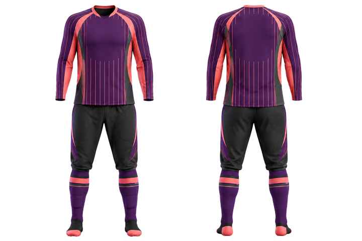 Purple Wide Modern Pinstripe Field Field Hockey Goalkeeper Or Alternate Field Kit Field Hockey teamwear design