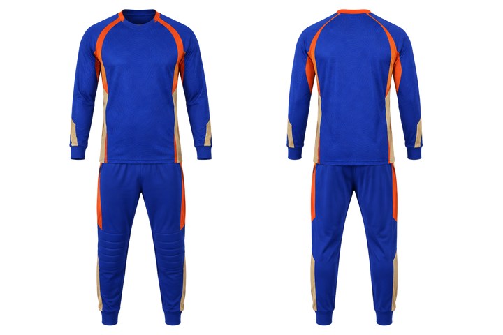 Cobalt Low Contrast Ripple Map Handball Goalkeeper Or Alternate Uniform Handball teamwear design
