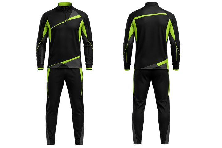 Black Diagonal Court Line Architecture Handball Indoor Warm Up Set Handball teamwear design