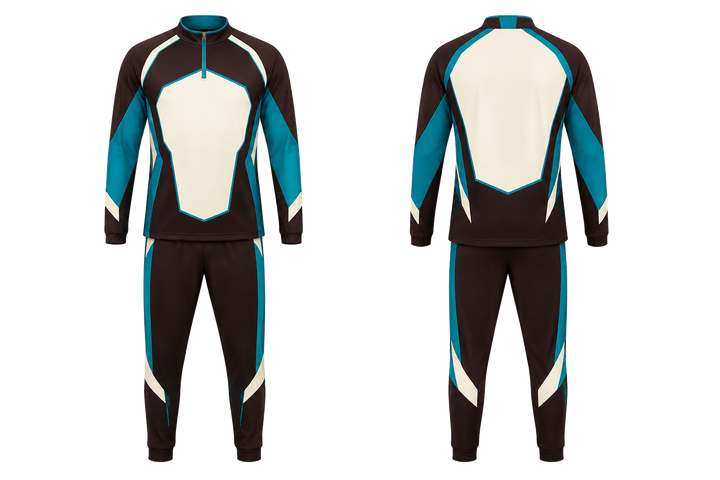 Dark Chocolate Faceted Shield Geometry Handball Indoor Warm Up Set Handball teamwear design