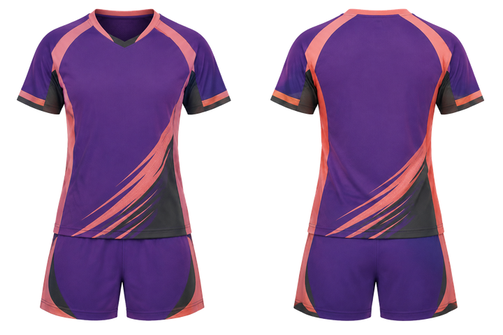 Purple Asymmetric Speed Panel Sweep Handball Women's Or Youth Handball Uniform Handball teamwear design
