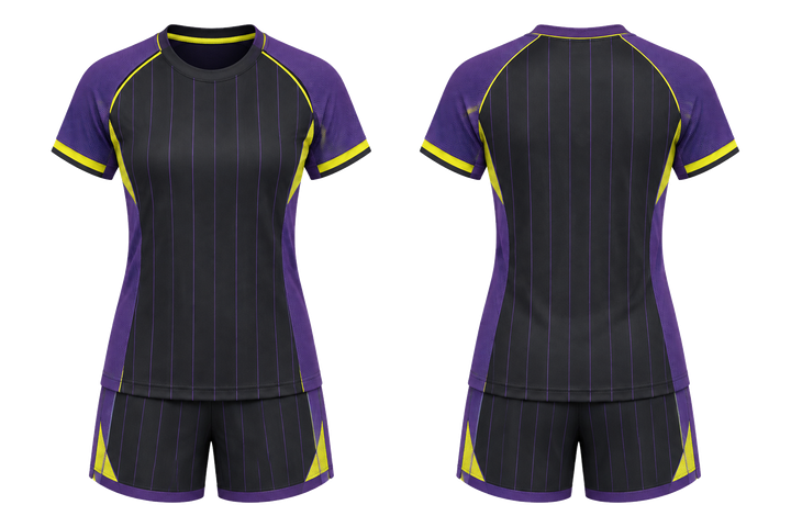 Charcoal Wide Modern Pinstripe Field Handball Women's Or Youth Handball Uniform Handball teamwear design