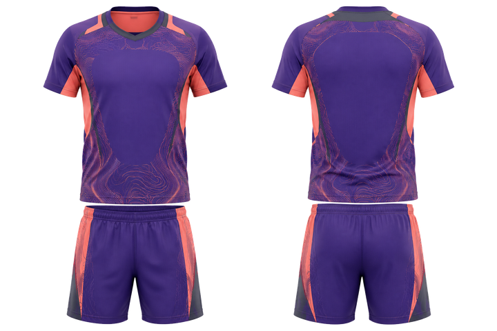 Purple Contained Topographic Contour Field Racket Sports Alternate Competition Kit Racket Sports teamwear design