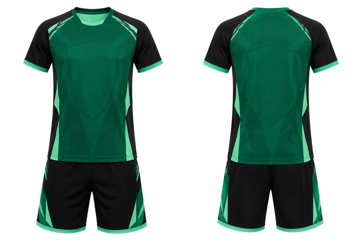Emerald Faceted Shield Geometry Racket Sports Alternate Competition Kit Racket Sports teamwear design