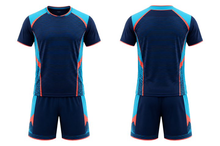 Midnight Navy Retro Micro Stripe With Modern Panel Breaks Racket Sports Alternate Competition Kit Racket Sports teamwear design