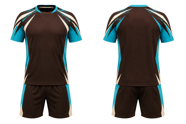 Dark Chocolate Angular Shoulder Burst Racket Sports Racket Match Kit Racket Sports teamwear design