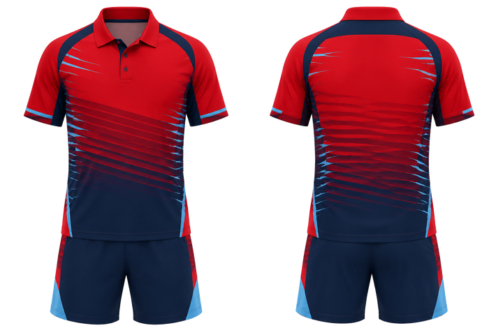 Deep Red Compressed Gradient Illusion Made Only From Flat Bands Racket Sports Racket Match Kit Racket Sports teamwear design