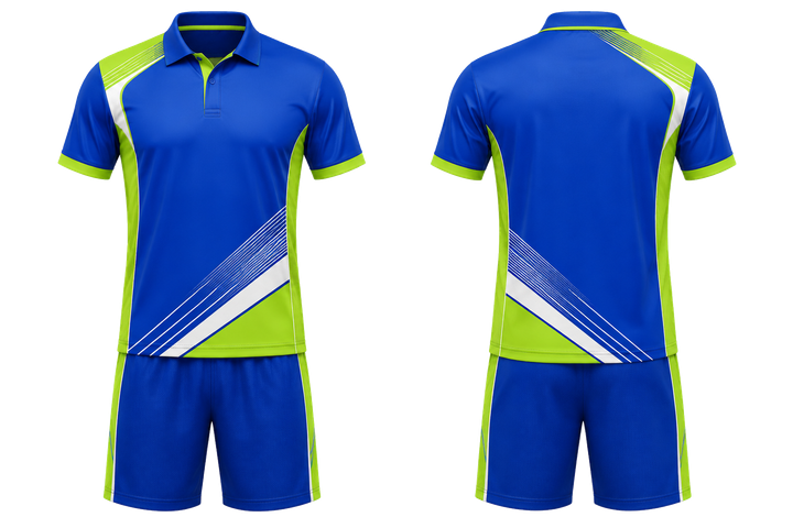 Royal Blue Diagonal Court Line Architecture Racket Sports Racket Match Kit Racket Sports teamwear design