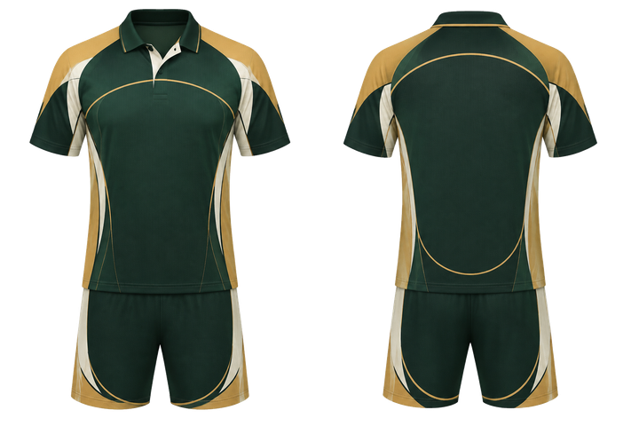 Forest Green Minimal Arch And Orbit Geometry Racket Sports Racket Match Kit Racket Sports teamwear design