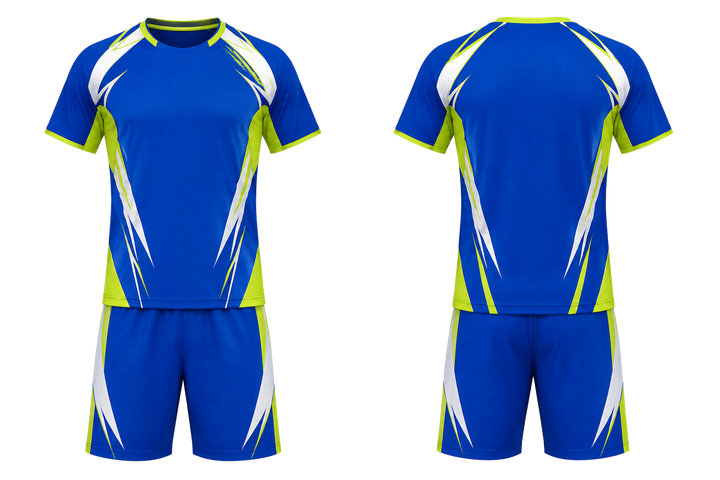 Royal Blue Negative Space Lightning Channel Racket Sports Racket Training Set Racket Sports teamwear design