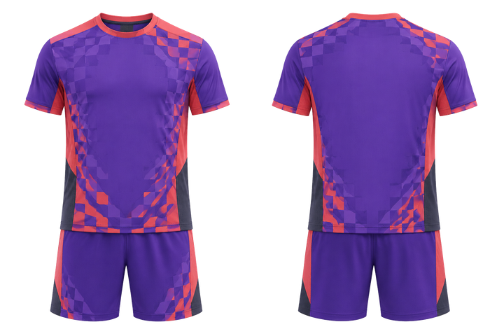 Purple Stepped Chequer Field With Original Spacing Racket Sports Racket Training Set Racket Sports teamwear design