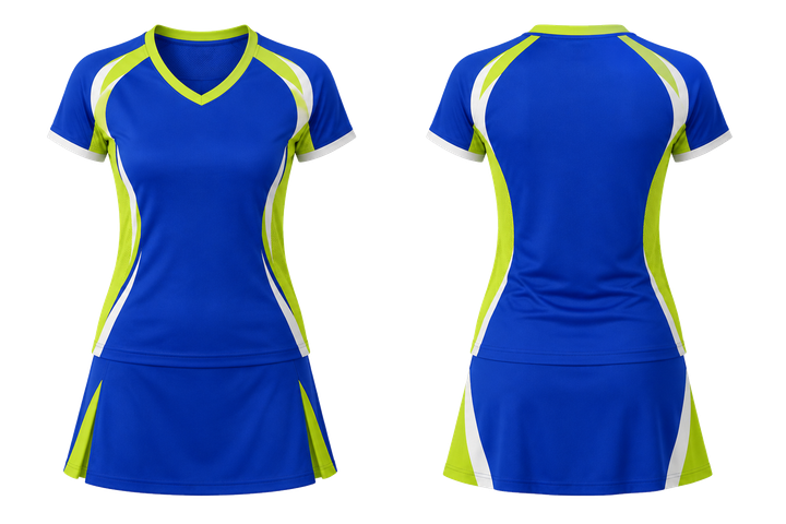 Royal Blue Curved Body Mapped Side Flow Racket Sports Women's Or Youth Racket Kit Racket Sports teamwear design