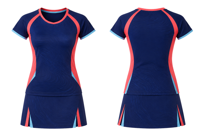 Indigo Low Contrast Ripple Map Racket Sports Women's Or Youth Racket Kit Racket Sports teamwear design