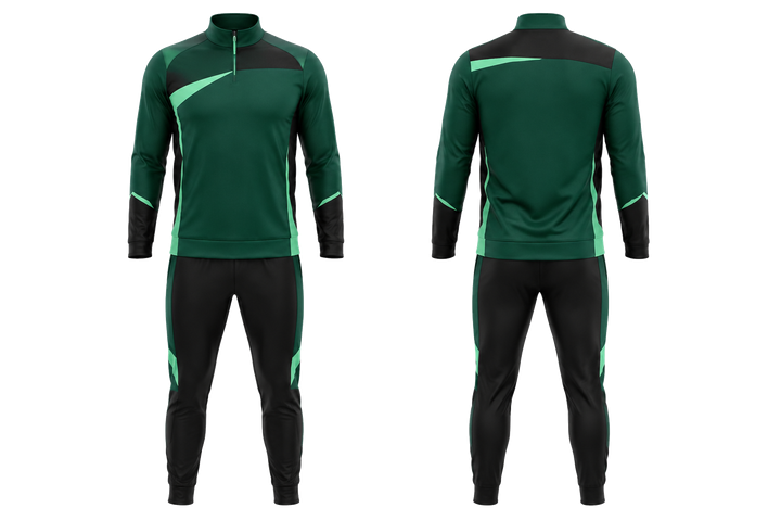 Emerald Split Sash Geometry Rugby Club Travel Set Rugby teamwear design