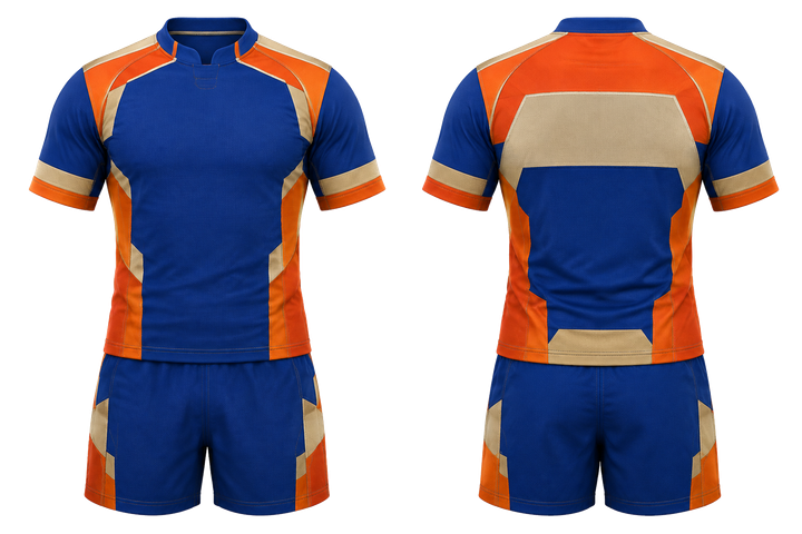 Cobalt Modular Block Mosaic Rugby Contact Training Kit Rugby teamwear design