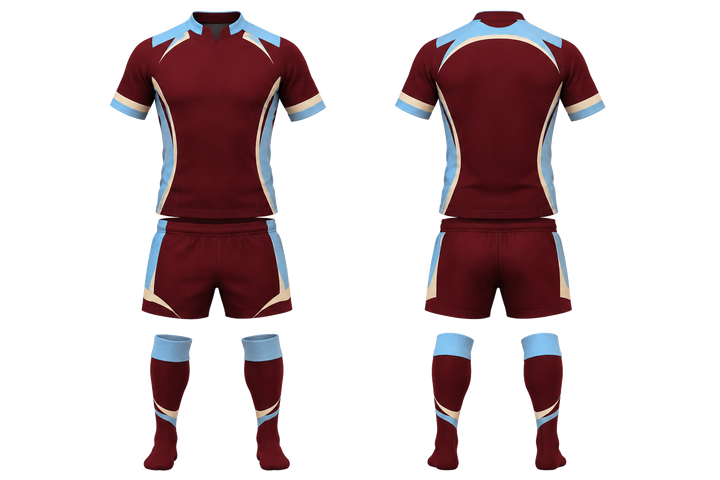 Deep Maroon Minimal Arch And Orbit Geometry Rugby Women's Or Academy Rugby Kit Rugby teamwear design