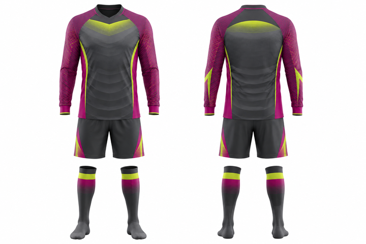 Slate Compressed Gradient Illusion Made Only From Flat Bands Soccer Goalkeeper Or Alternate Kit Soccer teamwear design