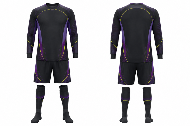 Charcoal Minimal Arch And Orbit Geometry Soccer Goalkeeper Or Alternate Kit Soccer teamwear design